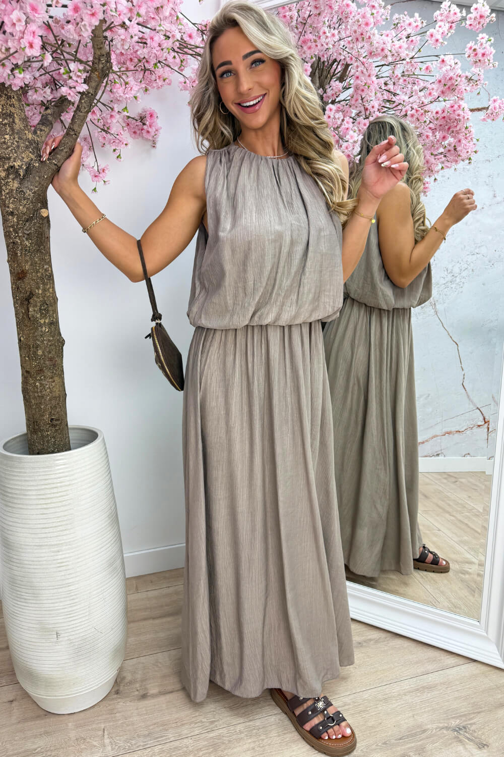 Alicante maxi dress - Taupe