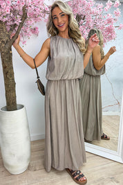 Alicante maxi dress - Taupe