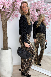 Basic draped topje - Zwart