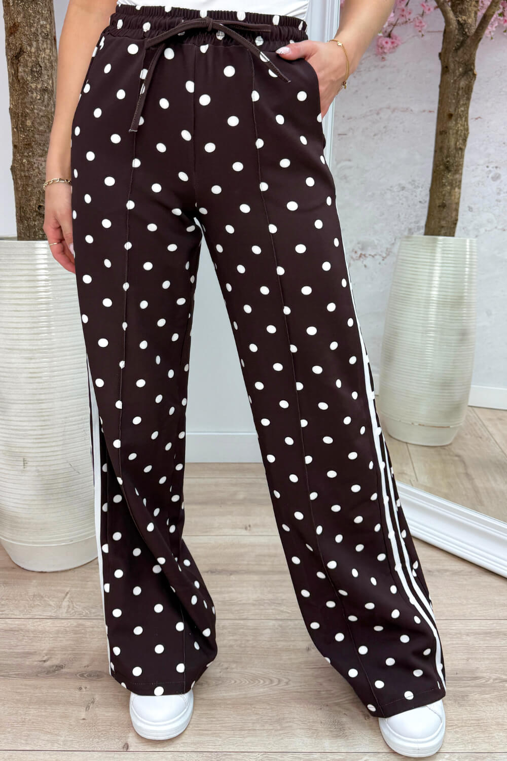 Yours to keep polkadot pantalon - Bruin