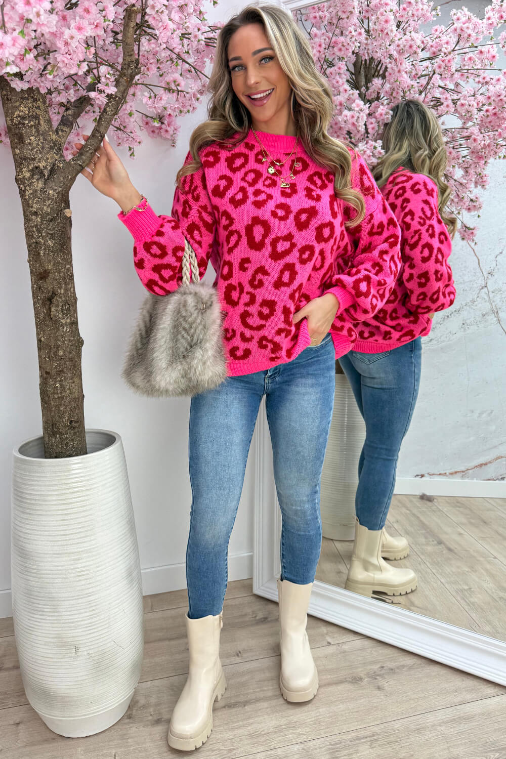 Push up skinny jeans T5355-1 - Jeans blue