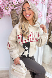 Big city vibes hoodie - Beige