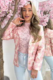 Bloom baby blazer - Roze