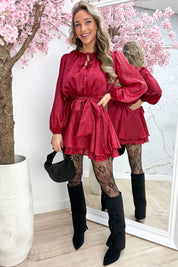 Never too much layer dress - Rood