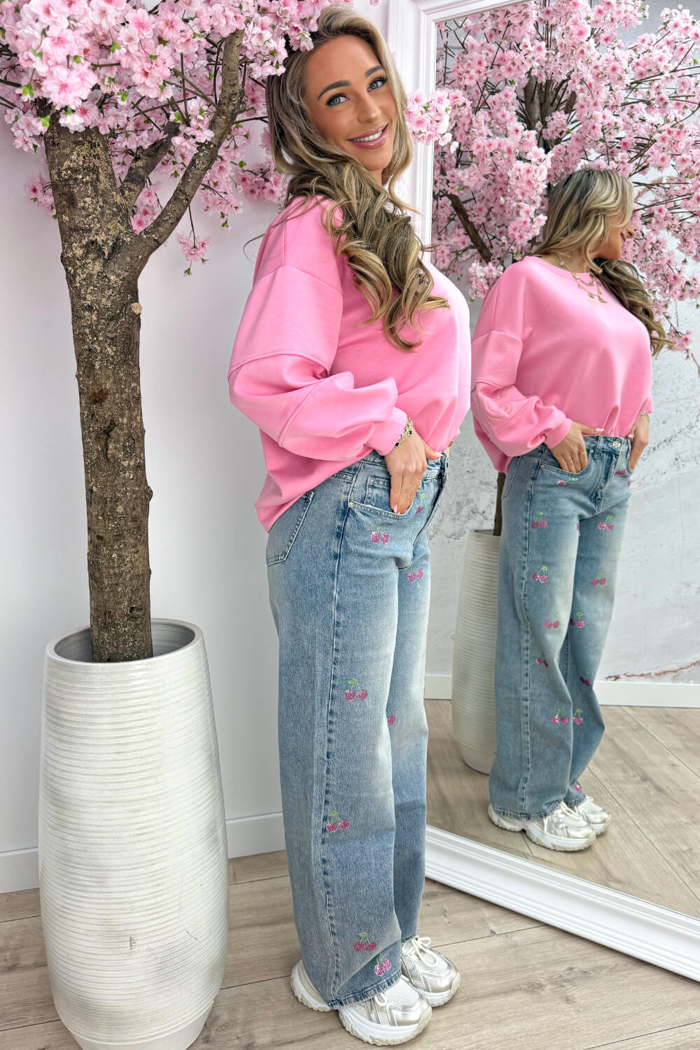 Simply iconic sweater - Lollypop roze