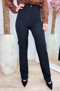 The straight leg pantalon - Zwart
