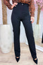 The straight leg pantalon - Zwart
