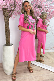 Toff suede look slipper - Camel