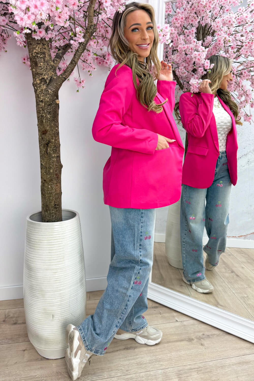 Classy blazer - Lt. fuchsia