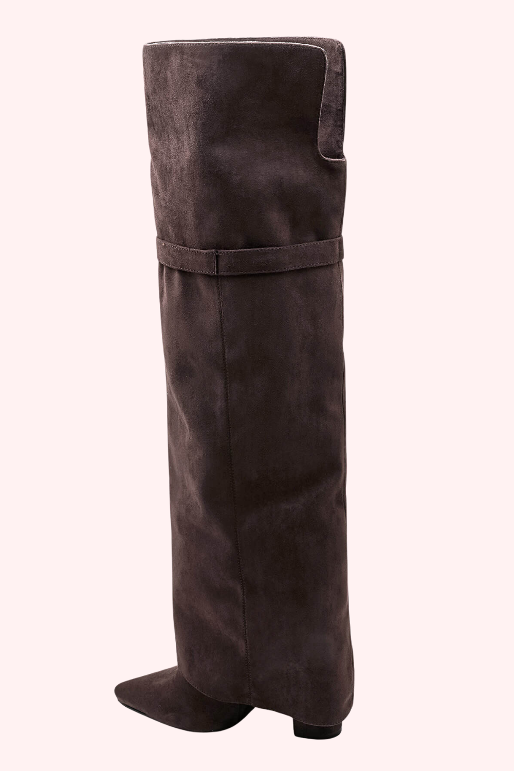 Suede high heels - Bruin