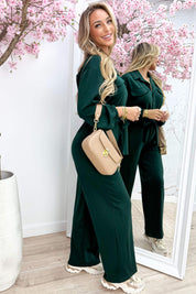 Comfy all day jumpsuit - Dk. groen
