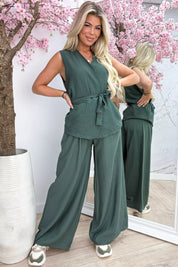 Tie it around co-ord - Army