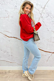 Christmas candy sweater - Rood
