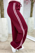 Yours to keep striped trousers - Bordeaux