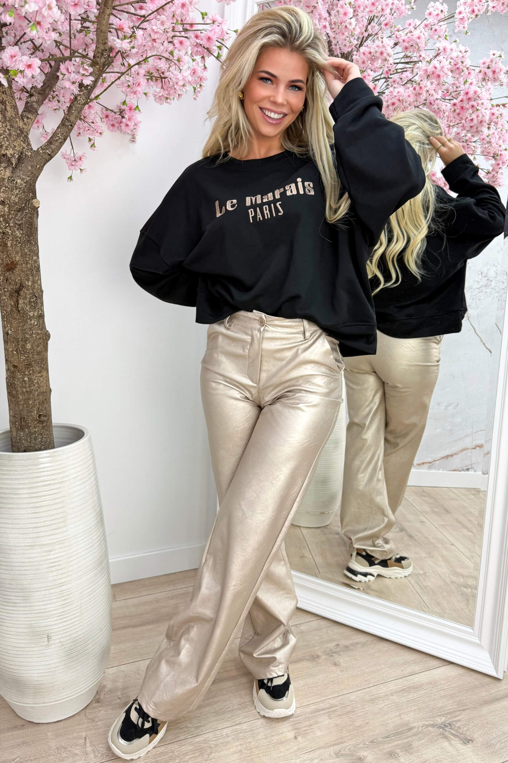Le marais paris sweater - Zwart