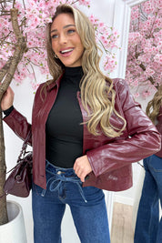 Glossy jacket - Bordeaux