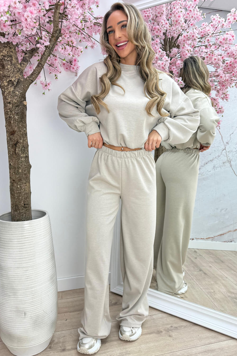 Chill moments comfy co-ord - Beige