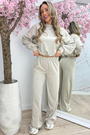 Chill moments comfy co-ord - Beige