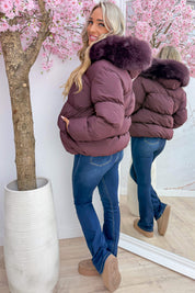 Snowy days are calling winterjas - Bordeaux