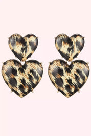 Leopard Heart Oorbel - Gold
