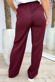 Just for you stripe pantalon - Bordeaux