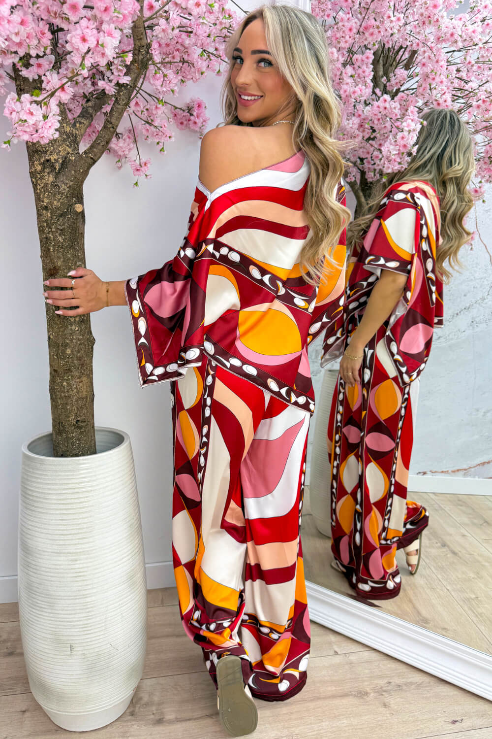 Malta silky co-ord - Bordeaux