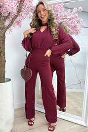Steal the show jumpsuit - Bordeaux