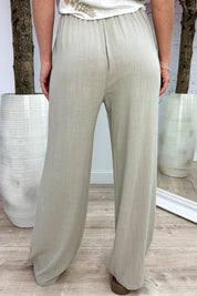 Linnen pants - Taupe