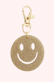 Keep smiling bag charm - Goud