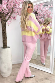 Knitted Bow Vest - Yellow