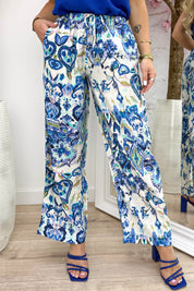 On vacation pants - Kobalt