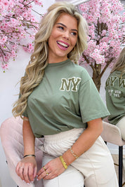 NY teddy T-shirt - Army