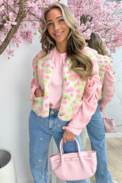 Pastel paradise teddy gilet - Beige