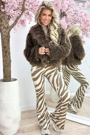 Falling into autumn jacket - Dk. taupe