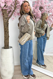 MWL Suede look bomber - Taupe