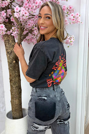 Glowin and growin T-shirt - Dk. grijs