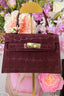 Croco inspired bag (Echt leer!) - Bordeaux