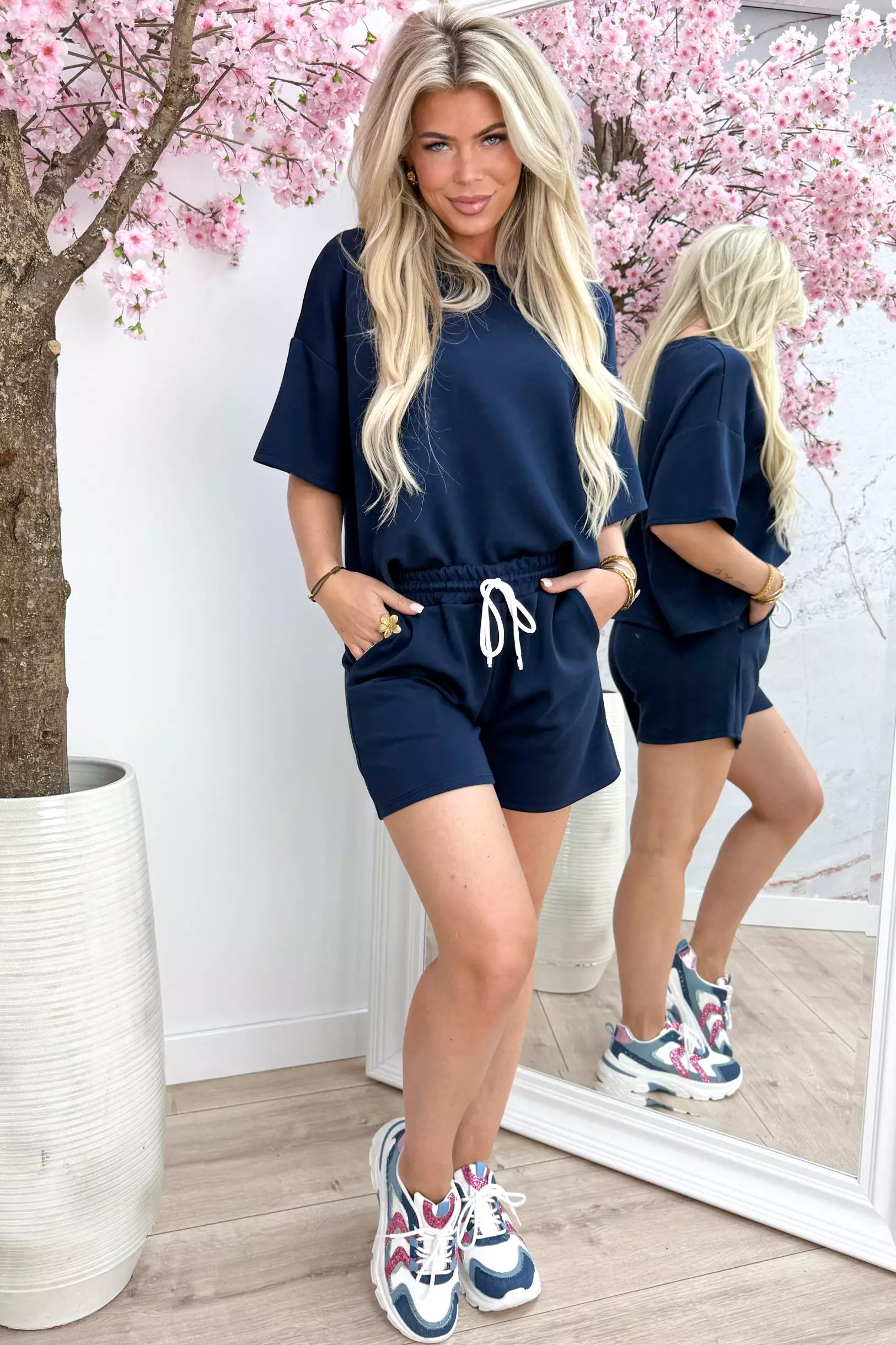 Off duty comfy co-ord - Navy