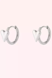 Liebe am oberen Ohrring - Silber