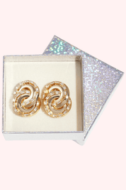 Endless diamond oorbel - Goud