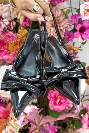 Talons de nœud brillant - noir