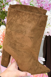 Suede dream heels - Camel