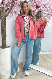 MWL Suede look bomber - Koraal