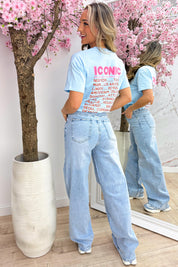 Iconic T-shirt - Sky blue