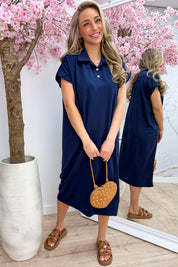 Simple charm dress - Navy