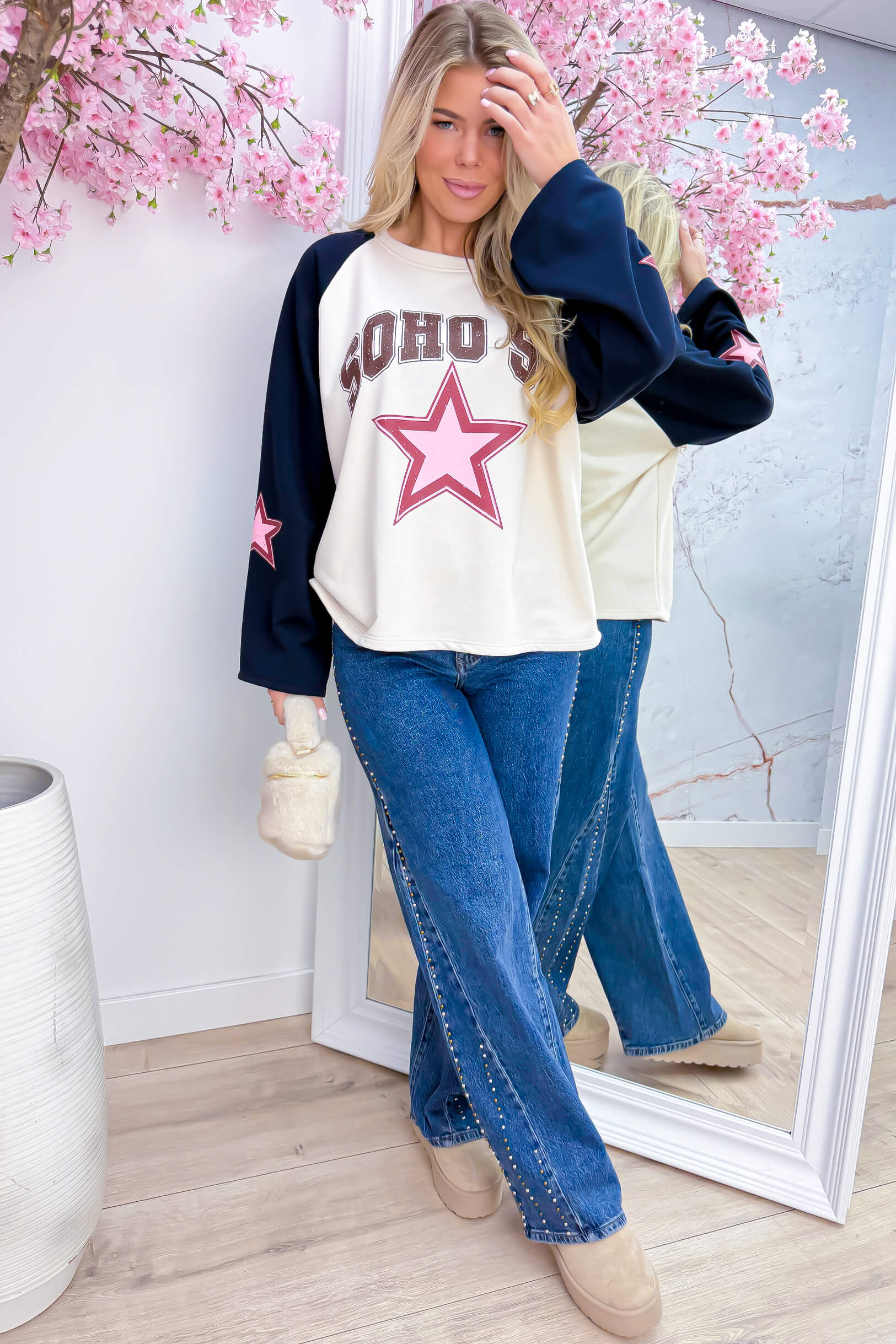 Soho star sweater - Navy
