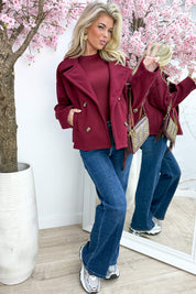 Ready for fall vilt trenchcoat - Bordeaux
