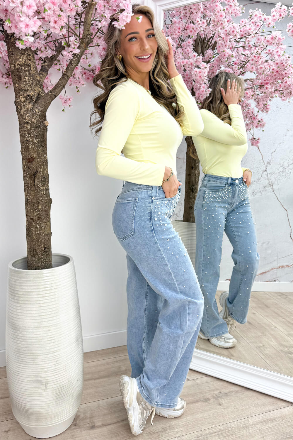 Basic travel topje - Geel