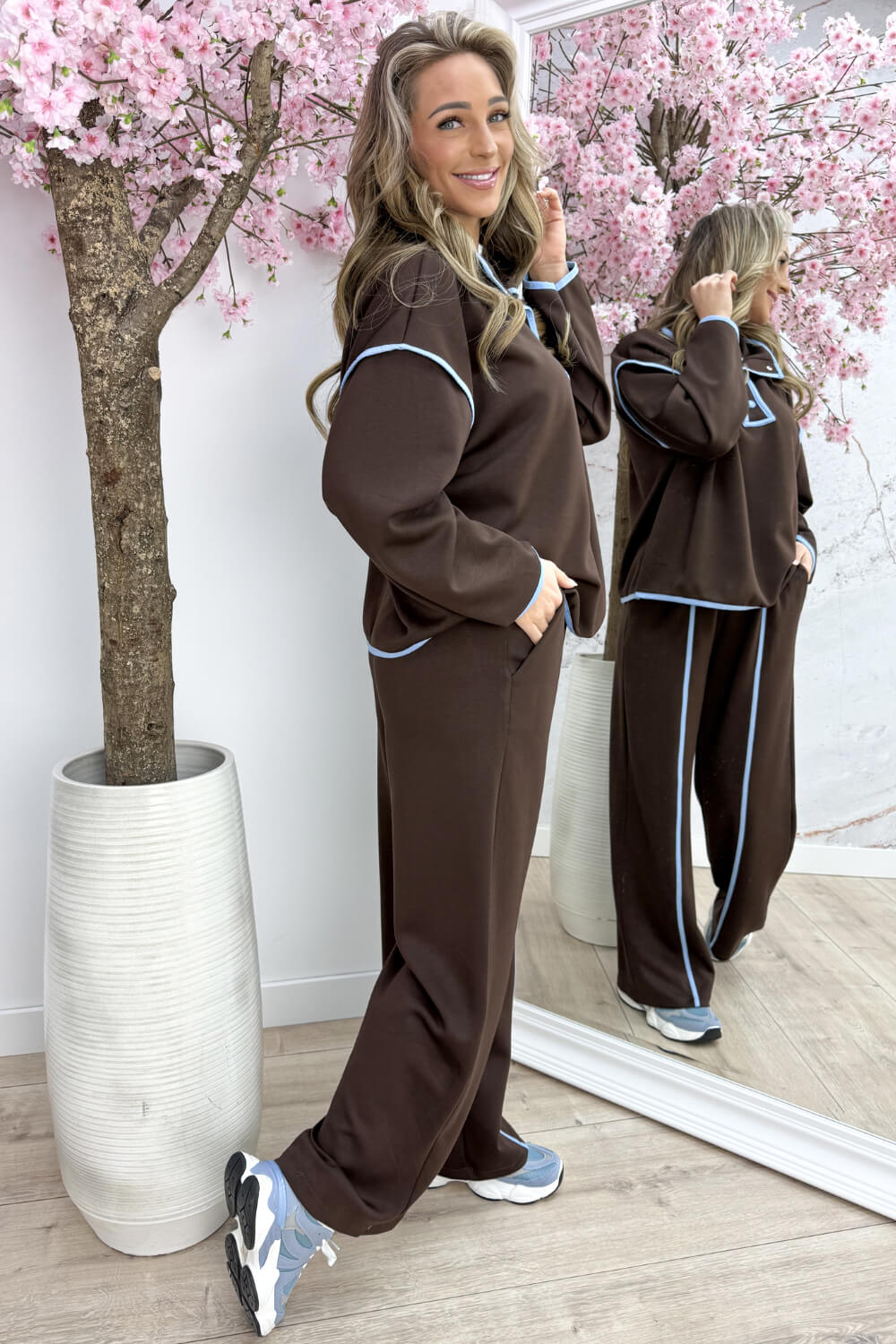 Comfy club stripe co-ord - Bruin