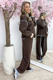 Comfy club stripe co-ord - Bruin